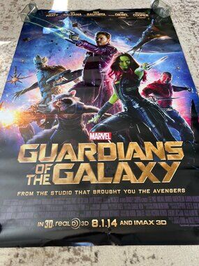 Marvel Guardians Of The Galaxy 2014 Movie Poster 27x40 Inches Theatrical Release